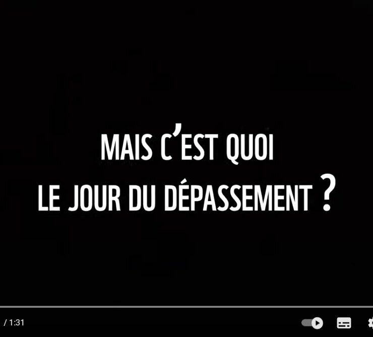 C'est quoi le jour du dépassement